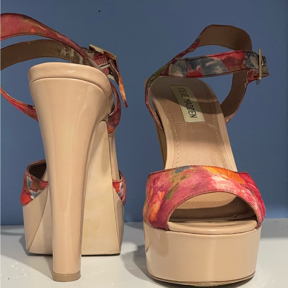 Steve Madden Women's Floral Platform Heels